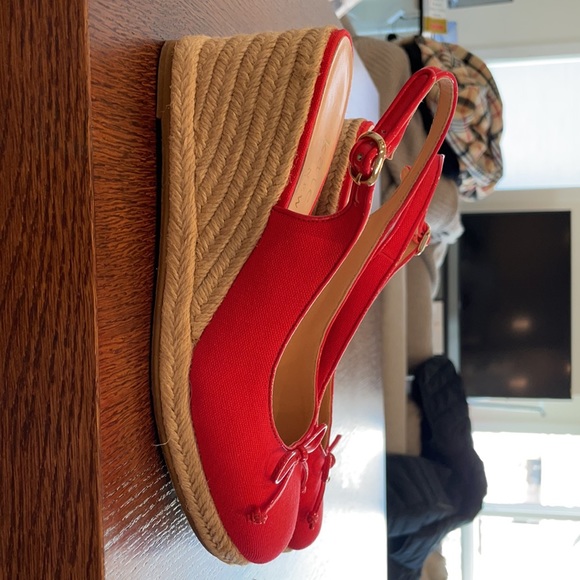 New Kate Spade wedges in red - Picture 2 of 3